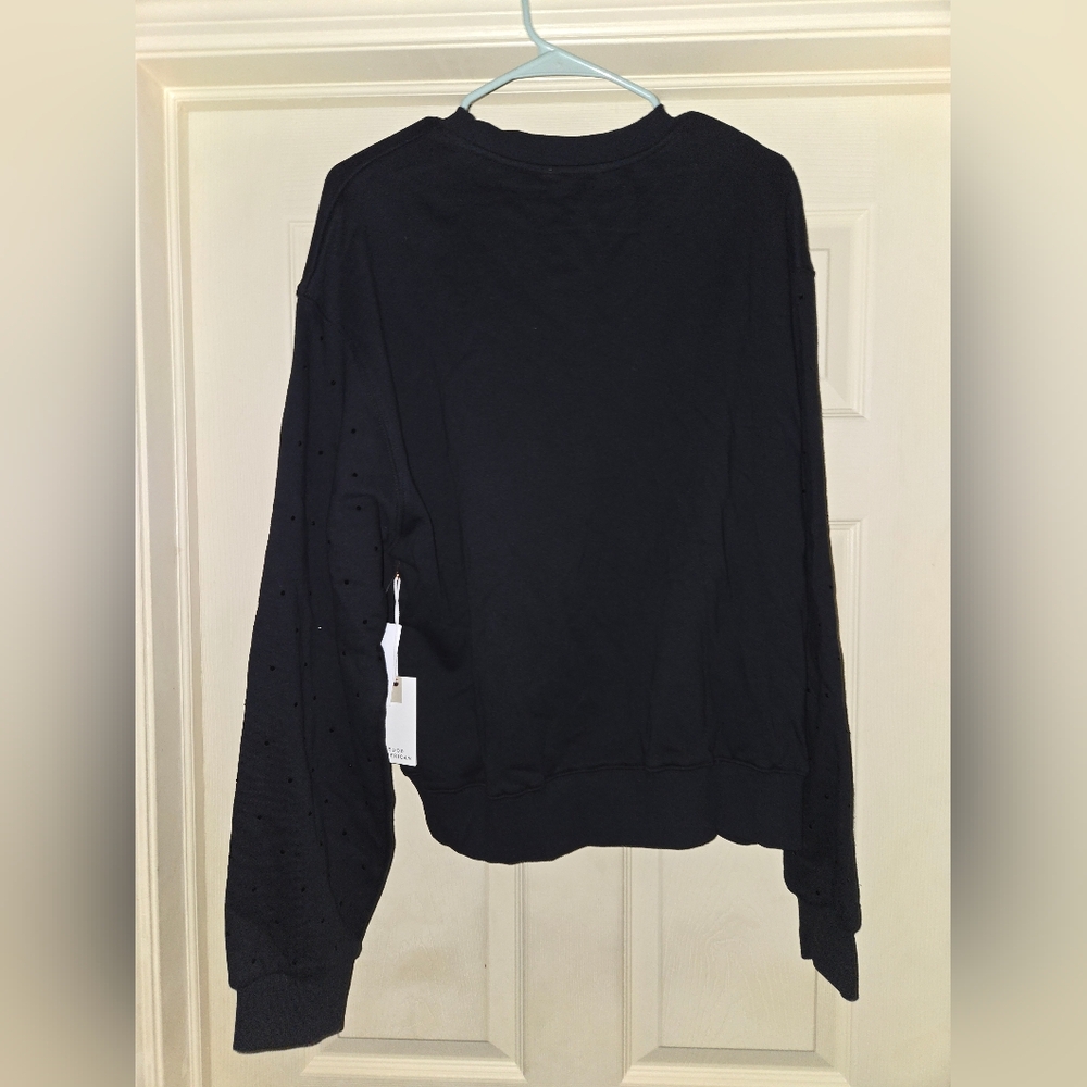 NWT Good American 'Scorpio' Rhinestone Crewneck Sweatshirt - Picture 6 of 7